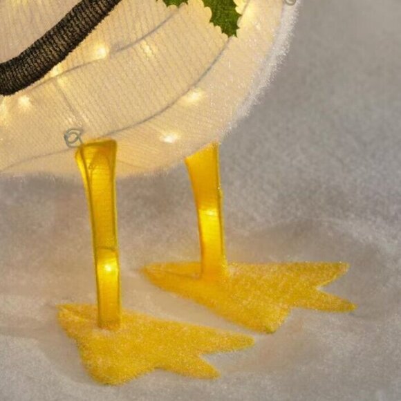 3 ft Pelican Tinsel LED Christmas Holiday Light Yard Sculpture Tropical Beach - Picture 3 of 5